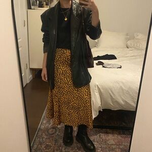 Vintage leather blazer - oversized - Pelle